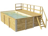 Weka Massivholzpool 595 Sand Gr. 1