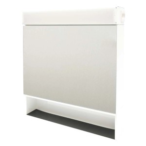 Armoire de toilette Eco blanche avec étagère ouverte pour salle de bain ou WC.