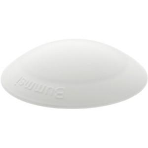 Paracolpo per porta Burg Wächter bianco autoadesivo in plastica, Ø 50mm.