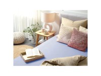 Spannbettlaken Janbu Baumwolle Blau 200 x 200 cm