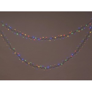 Guirlande lumineuse LED OBI, 17m, multicolore, avec 700 LED brillantes pour éclairage extérieur jardin.