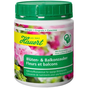 Hauert Fertilizzante Magico per Fiori e Balconi, confezione da 500g per fioriture rigogliose.