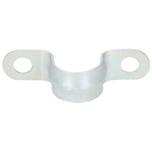 Bride métallique M16, 2 pièces, galvanisée, lot de 10 pour fixation de tuyau.