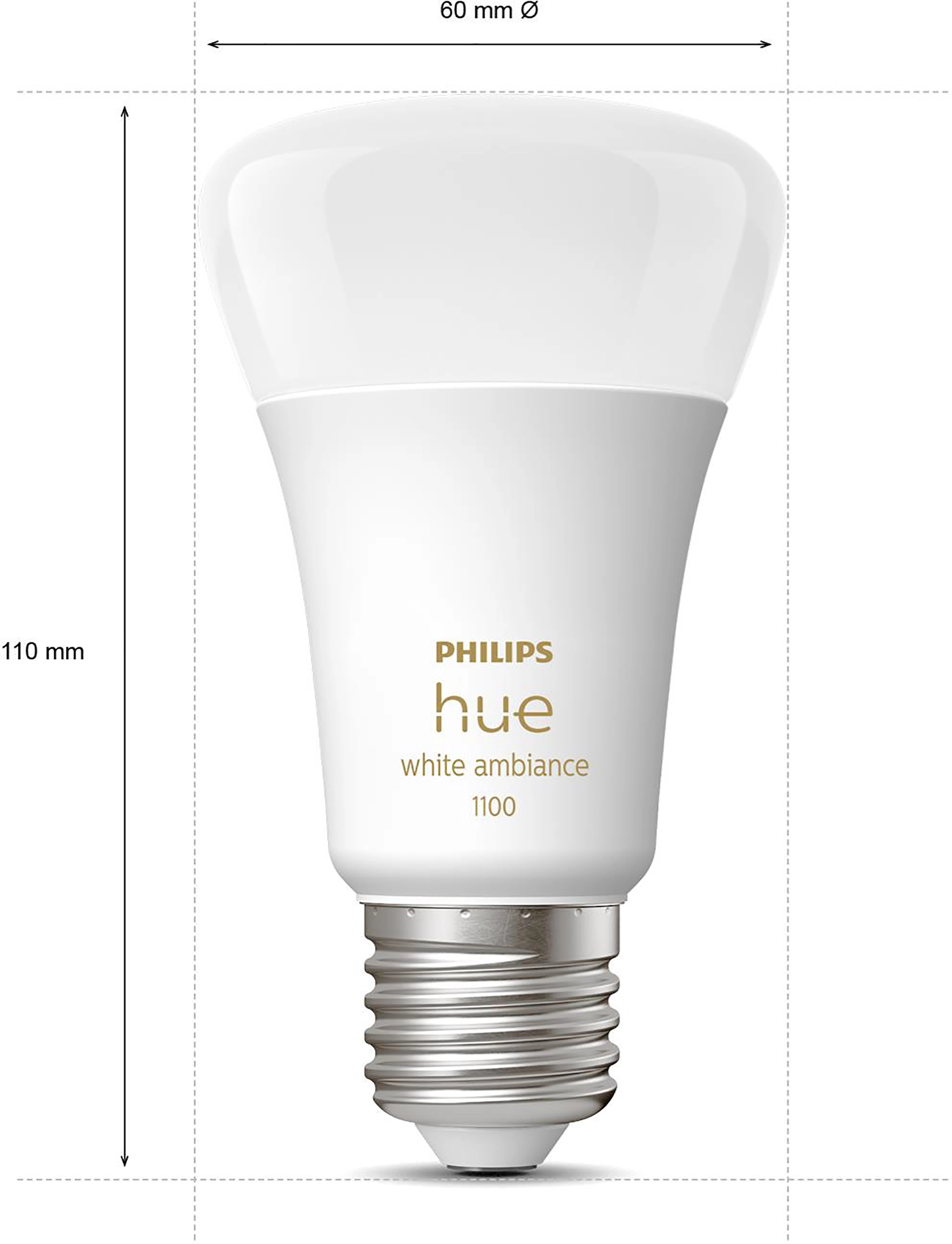 Philips Hue White Ambiance Kit de démarrage Ampoules LED A60