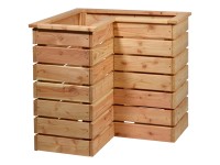 Eckhochbeet mit Ablage Douglasie FSC® (HxBxT) ca. 73 x 78 x 78 cm Eckhochbeet mit Ablage Douglasie FSC® (HxBxT) ca. 73 x 78 x 78 cm