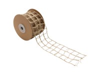 Juteband mit Draht Natur Breite 50 mm / Länge 5 m