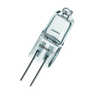 Ampoule halogène Osram G4, forme tubulaire, 20W, pour éclairage de four.