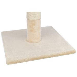 Arbre à chat beige Trixie Batres, hauteur 62 cm, enveloppé de jute avec base en polyester.