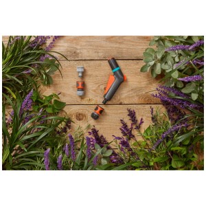 Gardena Set avviamento Classic, 4 pz, con spruzzatore da giardino e raccordi per tubo.
