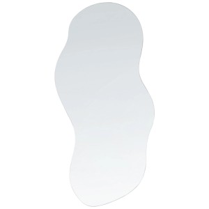Specchio da parete Auxerre, 33x80 cm, senza cornice, forma irregolare. Specchio per bagno, corridoio o soggiorno.