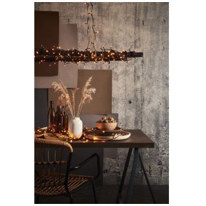 Catena luminosa LED Star Trading, 180 LED dorati, 3,6 m, per decorazioni esterne suggestive.