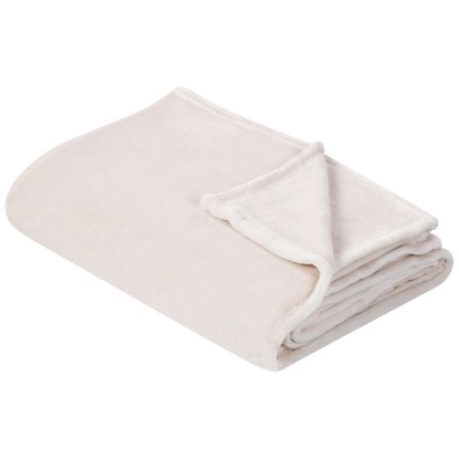 Beliani Coperta coccolosa Bayburt poliestere Bianco 150 x 200 cm