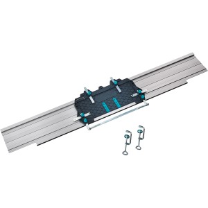 wolfcraft FKS 145 guida per seghe circolari a mano con slitta di guida e morsetti.