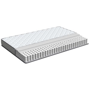 Matelas Beliani Bliss 90x200 cm avec ressorts ensachés et matériaux respirants.