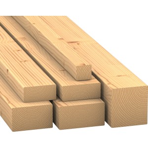 Legname da costruzione abete/abete rosso, 100x100x2500 mm, per aree non a vista.