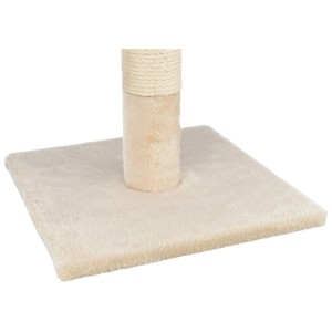 Arbre à chat beige Trixie Baena avec tronc en jute et surface de couchage en polyester.