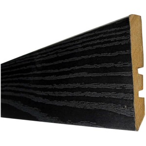 Plinthe noire, filmée, 56x10 mm, longueur 2,4 m.