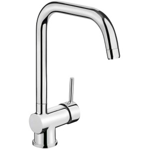 Miscelatore monocomando Baliv KI-1060 cromato per lavello con bocca girevole.