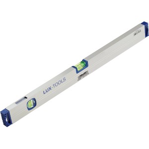 LUX Niveau à bulle 40 cm Comfort : Niveau en aluminium avec deux fioles pour un alignement précis.