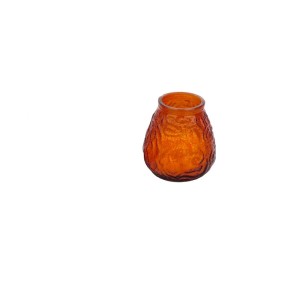 Bougie parfumée à la citronnelle orange dans un verre américain, Ø 10 cm, hauteur 10,5 cm.