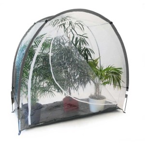 Tenda trasparente ICE per la protezione invernale delle piante in giardino o terrazza.