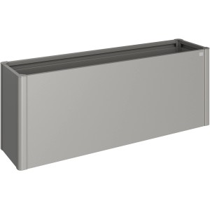 Biohort Aiuola rialzata Belvedere Maxi, misura 200, grigio quarzo metallizzato, per giardino e balcone.