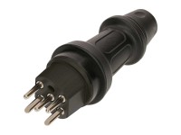 Max Hauri Stecker Typ15 / IP55 Schwarz Max Hauri Stecker Typ15 / IP55 Schwarz