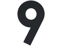 Alpertec Hausnummer Nr. 9 Schwarz