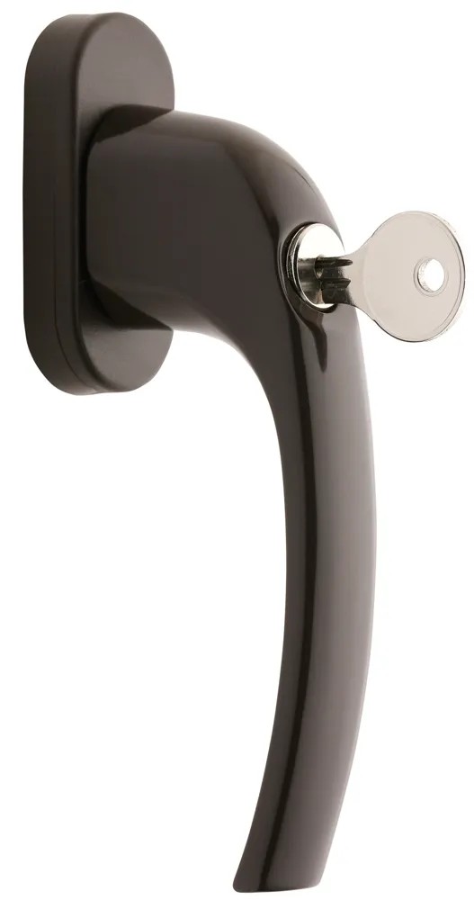 12 Maniglie Per Finestre Con Serratura Bambini - Alluminio, Bianco, Lunghezza Perno 35mm - Foto 6