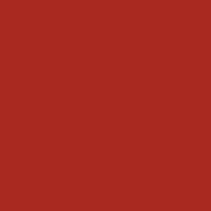 Rosso fuoco, vernice spray OBI lucida RAL 3000, superficie colorata.