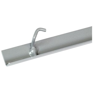 Guida di montaggio Videx, zincata, 120 cm, per schermi privacy su pannelli a doppia barra.