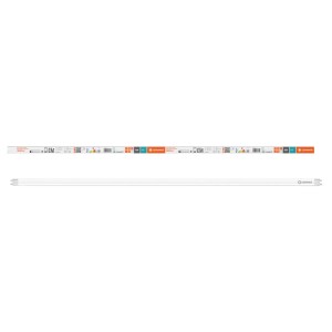 Tubo LED Ledvance T8, 120cm, bianco neutro (4000K), 15W, 1800 lumen. Per lampade fluorescenti.