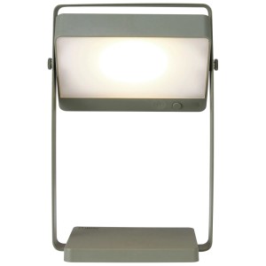 Nordlux Saulio LED-Tischleuchte in Olivgrün, 3,5W, mit Dimmfunktion und Dämmerungssensor.