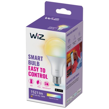 WiZ LED-Leuchtmittel Standardform E27 WiFi Bluetooth matt 13 W / 1'521 lm