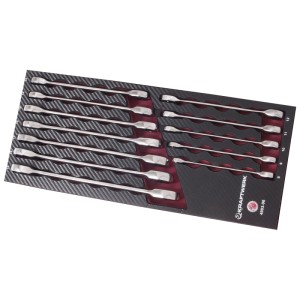 Set di chiavi combinate a cricchetto Kraftwerk, 12 pezzi, in inserto EVA. Chiavi da 8 a 19 mm.