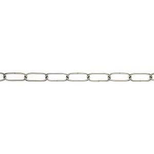 Ringkette, Ø 2 mm, Stahl, vernickelt, für Bootstechnik & Sicherheit.
