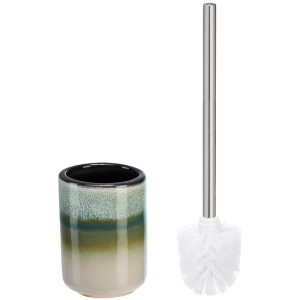 Ensemble WC Diaqua Ruen Brun-Aqua : Brosse WC en céramique avec support brun-aqua.