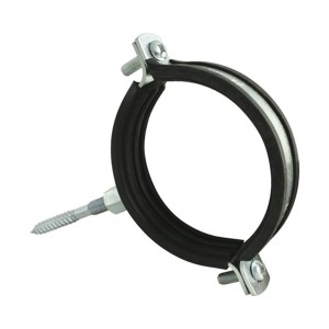 Collier de serrage Marley HT DN 40 avec tige filetée pour fixation sécurisée des tuyaux.