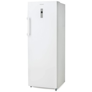 Congelatore verticale Domo DO91205F bianco con display e maniglia.