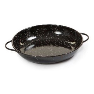 Ciotola per tapas Garcima, acciaio smaltato, nero, Ø 20 cm. Versatile per tapas, paella e altro.