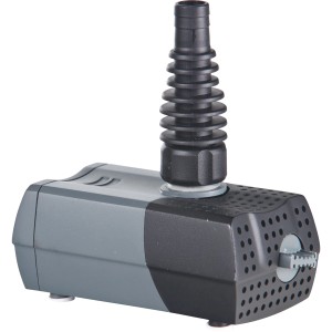 Heissner Aqua Stark pompa multifunzione per laghetto 3400 l/h, grigio/nero, con raccordo per tubo.