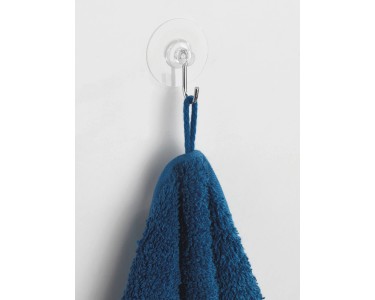 Wenko Gancio nichel Static-Loc Trasparente Ø 3,8 cm / altezza 2,1 cm / 4 pz