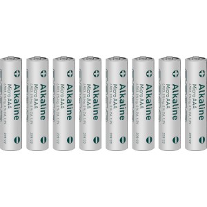 Confezione da 8 batterie Micro AAA alcaline per vari dispositivi, ad es. telecomandi.