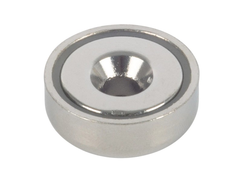 Fix-o-moll Topfmagnet Neodym mit Bohrung - Durchmesser: 32 mm, Höhe: 8