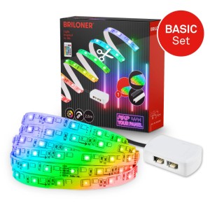Briloner LED Strip Pimp your Panel Starter Set con telecomando, RGB+W, 2.6m. Accessorio per pannelli.