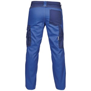 Pantalon de travail Essential Line bleu-marine, vue arrière avec poches. Vêtement de travail pour artisans.