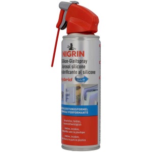 Nigrin Spray lubrifiant silicone 300ml pour réparation peinture et carrosserie.