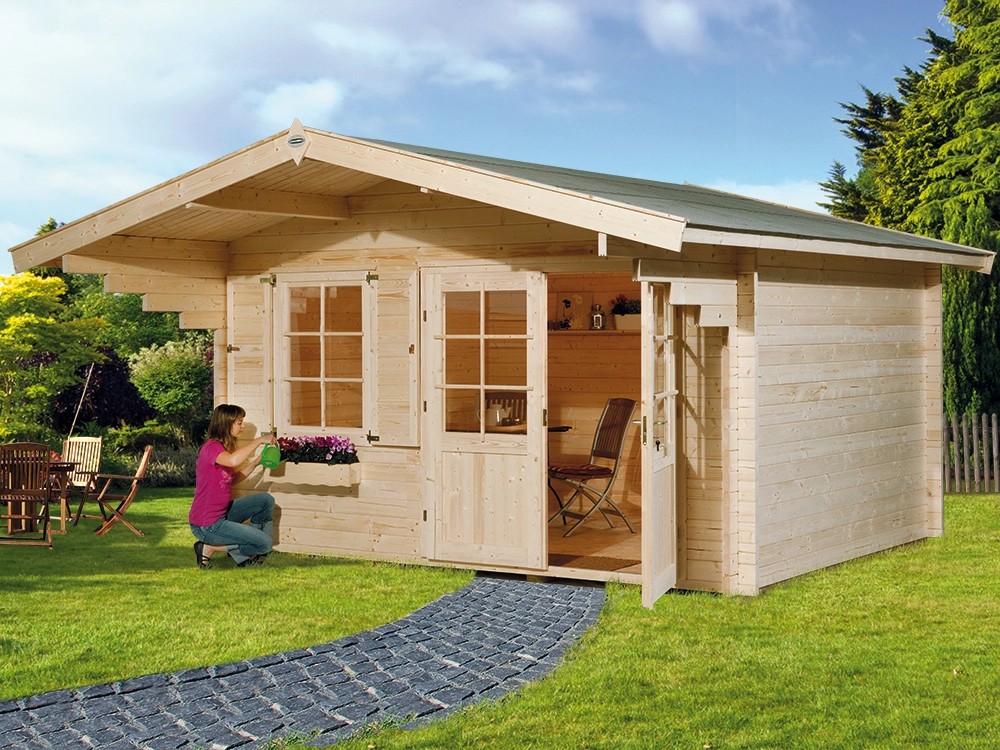 OBI HolzGartenhaus Riva A / 380 x 300 cm kaufen bei OBI