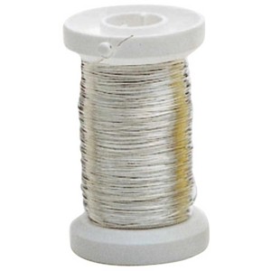 Spule Silberdraht, 0,25 mm stark, 40 m lang, für Bastelarbeiten und Schmuckherstellung.