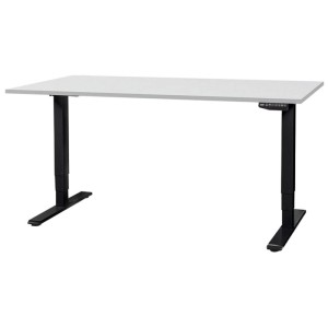 Contini Bürotisch elektrisch höhenverstellbar Grau 64,5 - 130 x 180 x 80 cm